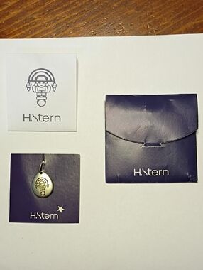 H.Stern Silver  Pewter Charm with Branded Packaging - Purple